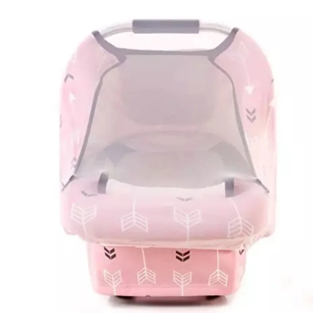 👼Amazlinen Amazing Life Pink Arrow Carseat Cover | Mesh Netting | Packable